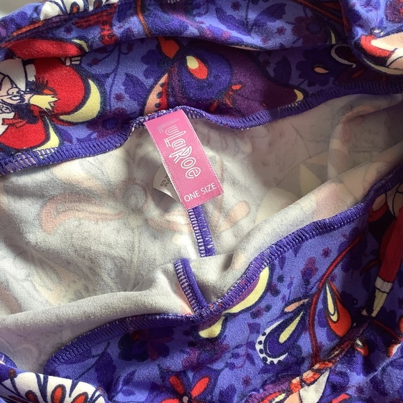 LulaRoe Disney Queen of Hearts OS Leggings Pants Alice in Wonderland - Picture 6 of 7